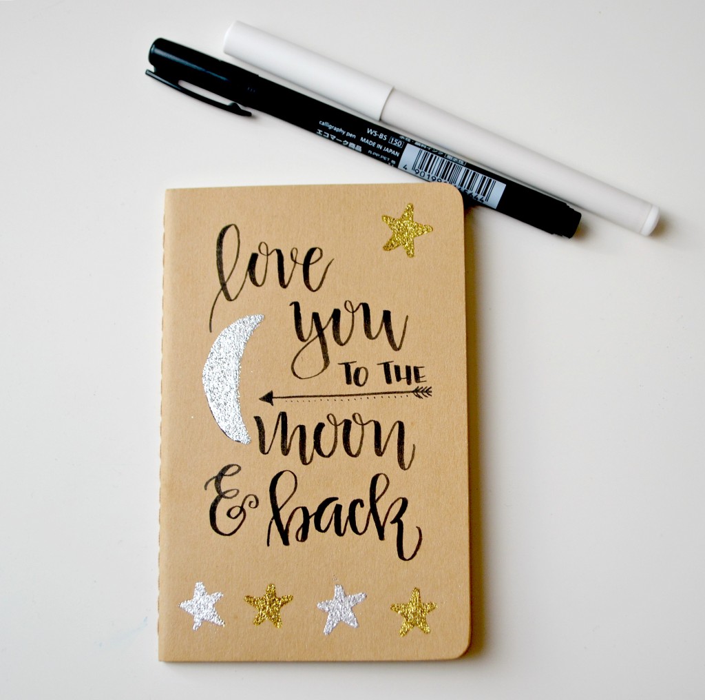 Hand Lettering Journal Embossed Hand Lettered Journal - Amy Latta Creations