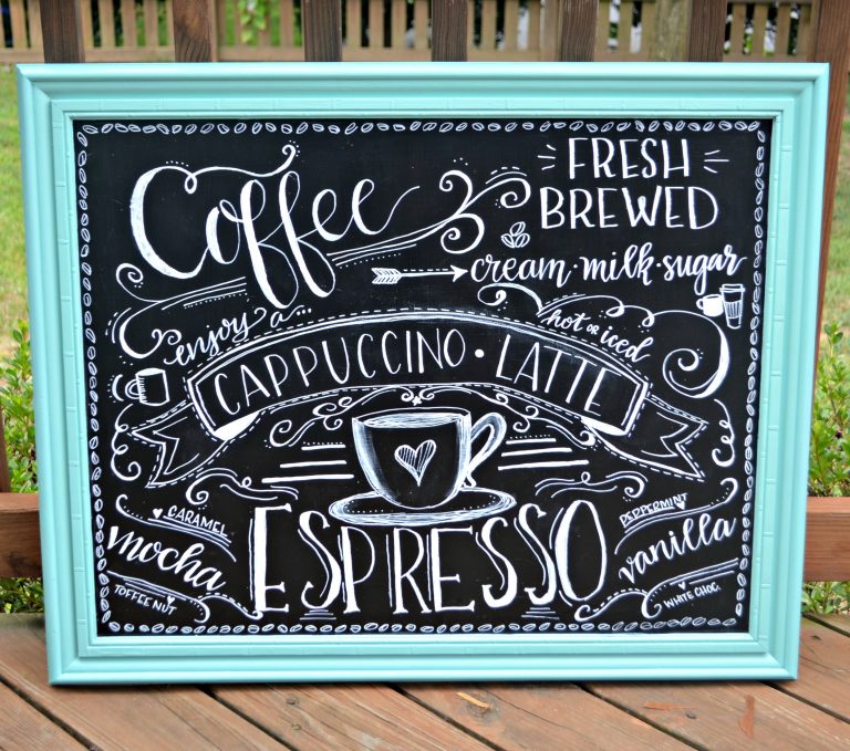 Chalkboard Coffee Art
