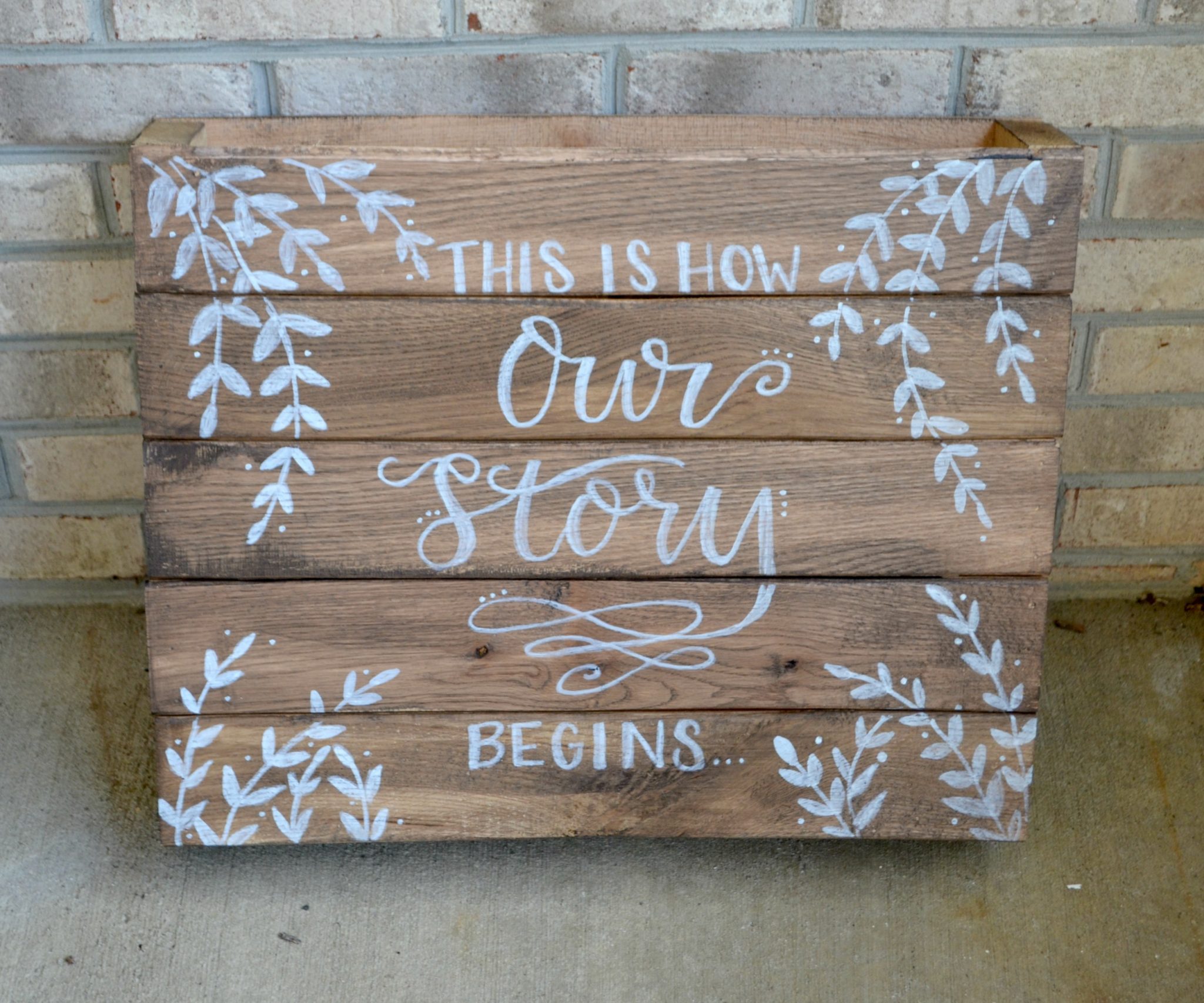 Rustic Wedding Sign: Hand Lettering
