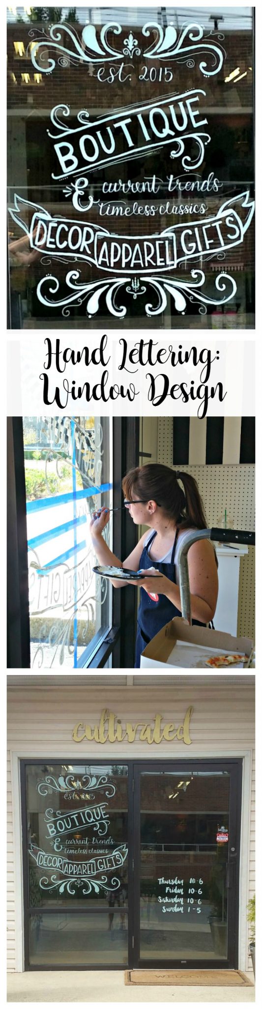 Hand Lettering: Window Design