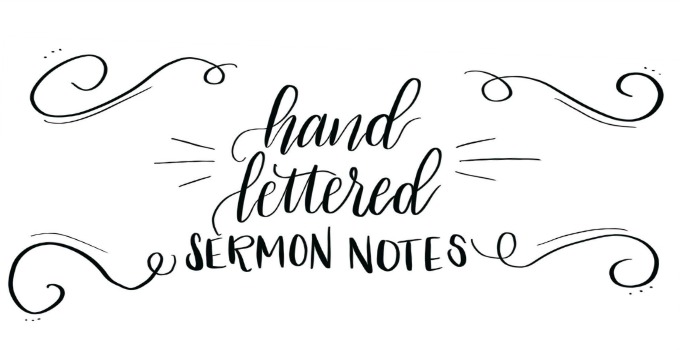 Hand Lettered Note Taking