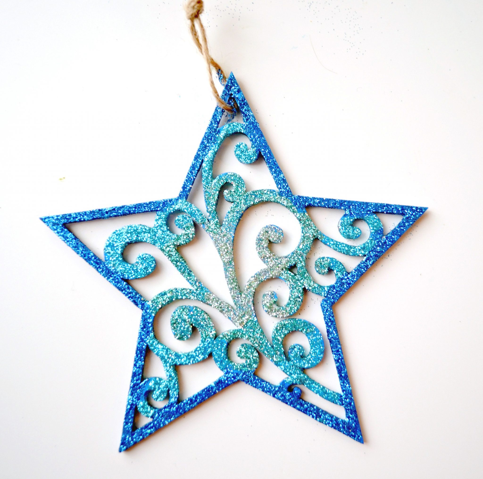 Glitter Star Ornaments
