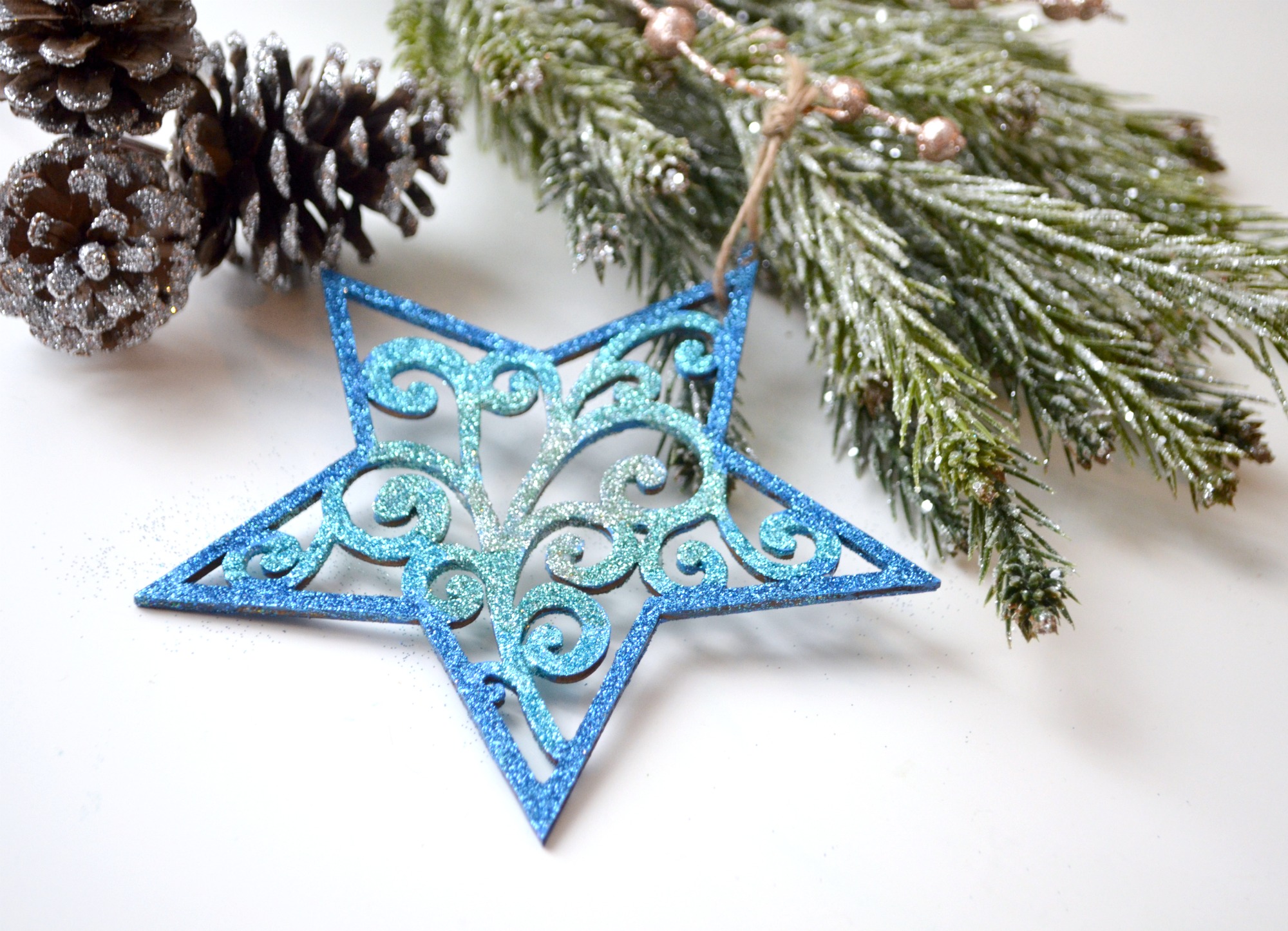 Glitter Star Ornament