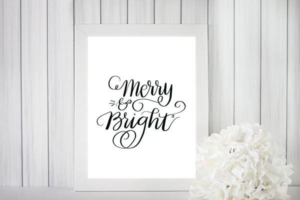 Merry & Bright Print & Cut File