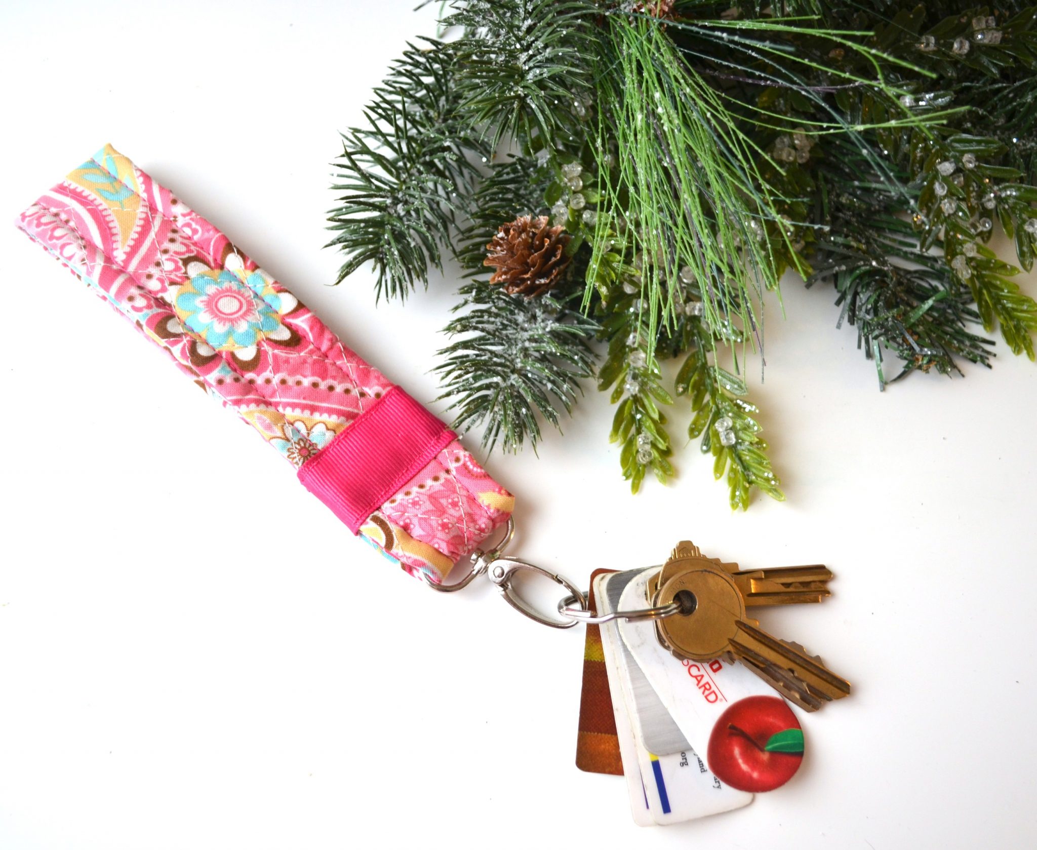 DIY Quilted Key Fob