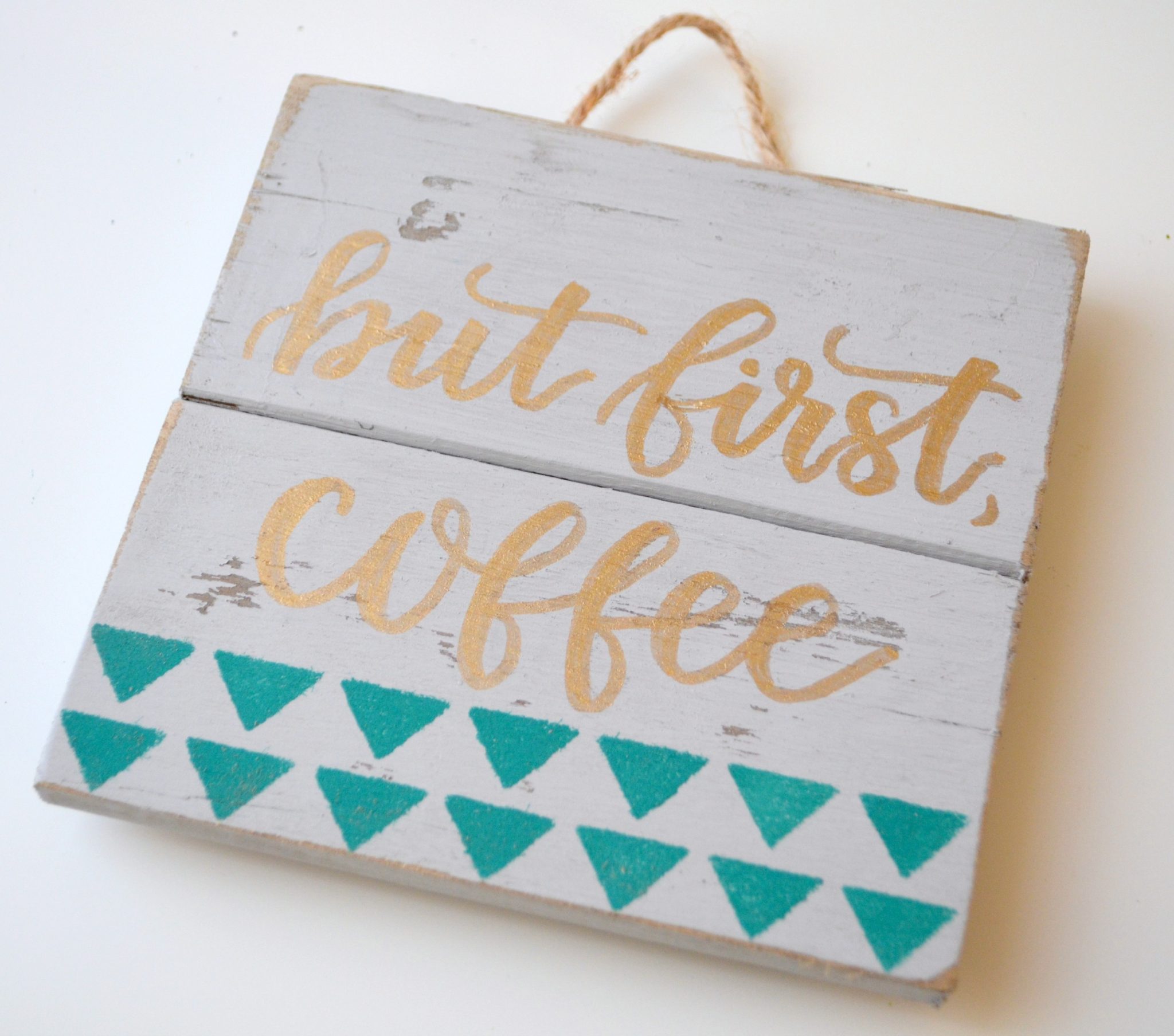 But first, coffee sign