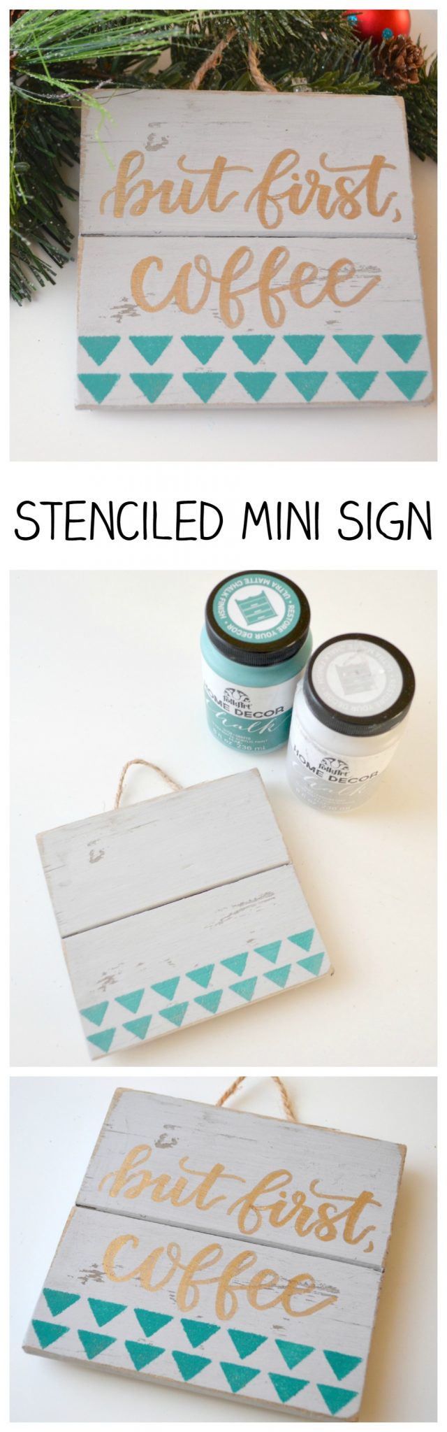 Stenciled Mini Sign