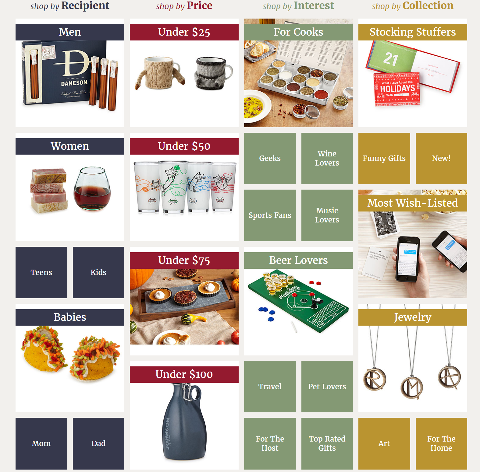Uncommon Goods Christmas Gift Collection