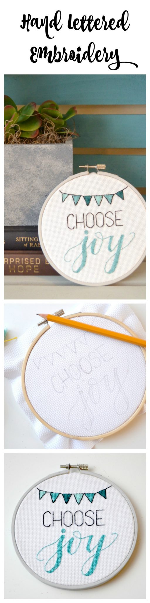 Hand Lettered Embroidery