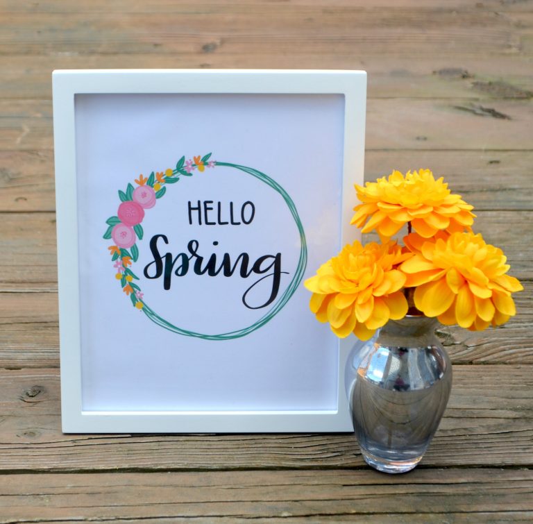 Hello Spring Practice Pages & Printable {plus a giveaway!}