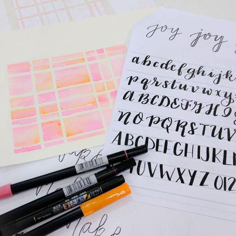 Pinners Conference Recap: Faux Calligraphy & a Watercolor Background