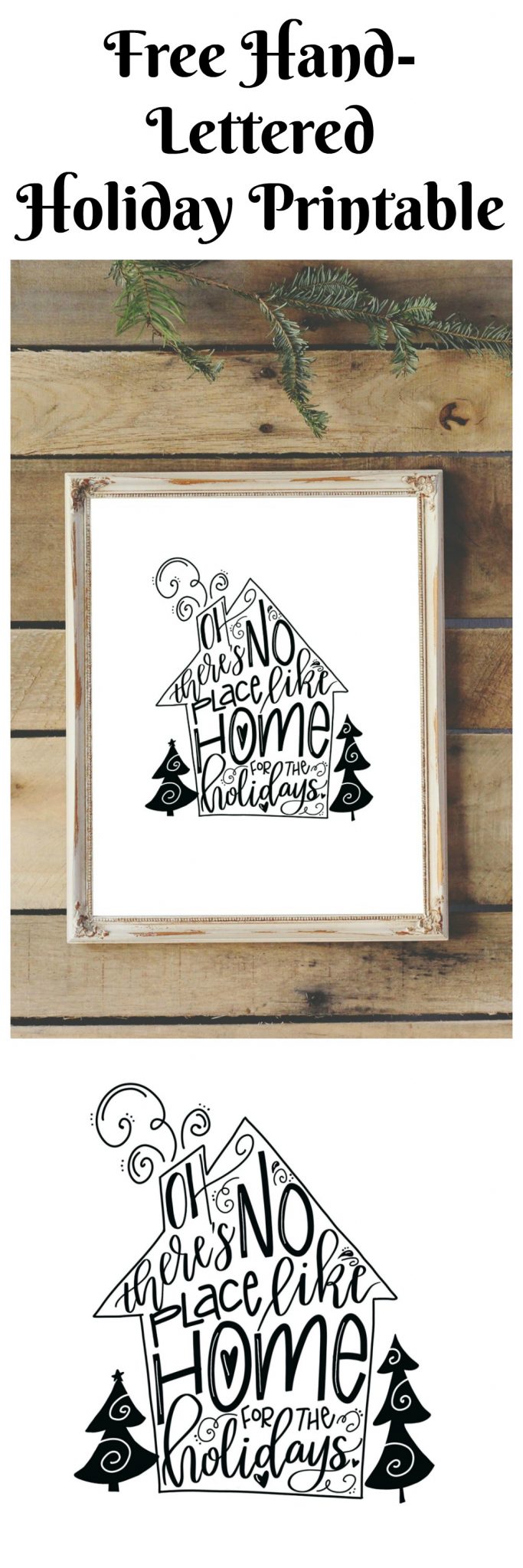 Free Hand-Lettered Holiday Printable
