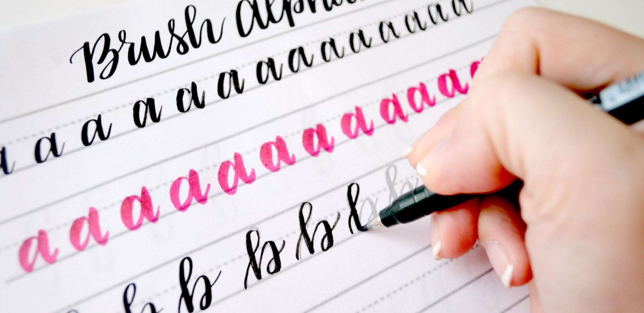 How to do Hand Lettering with Free Printable Worksheets!