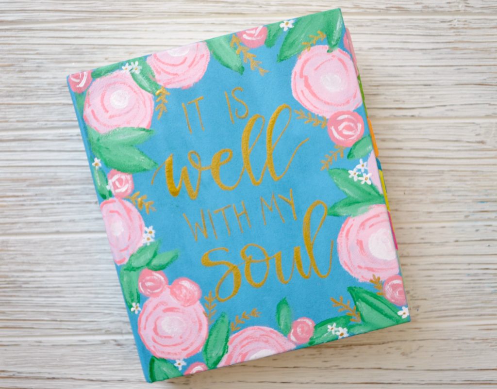Painted Bible Cover - Amy Latta Creations