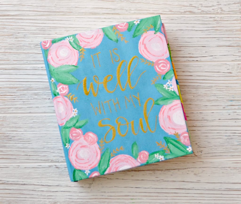 Painted Bible Cover - Amy Latta Creations