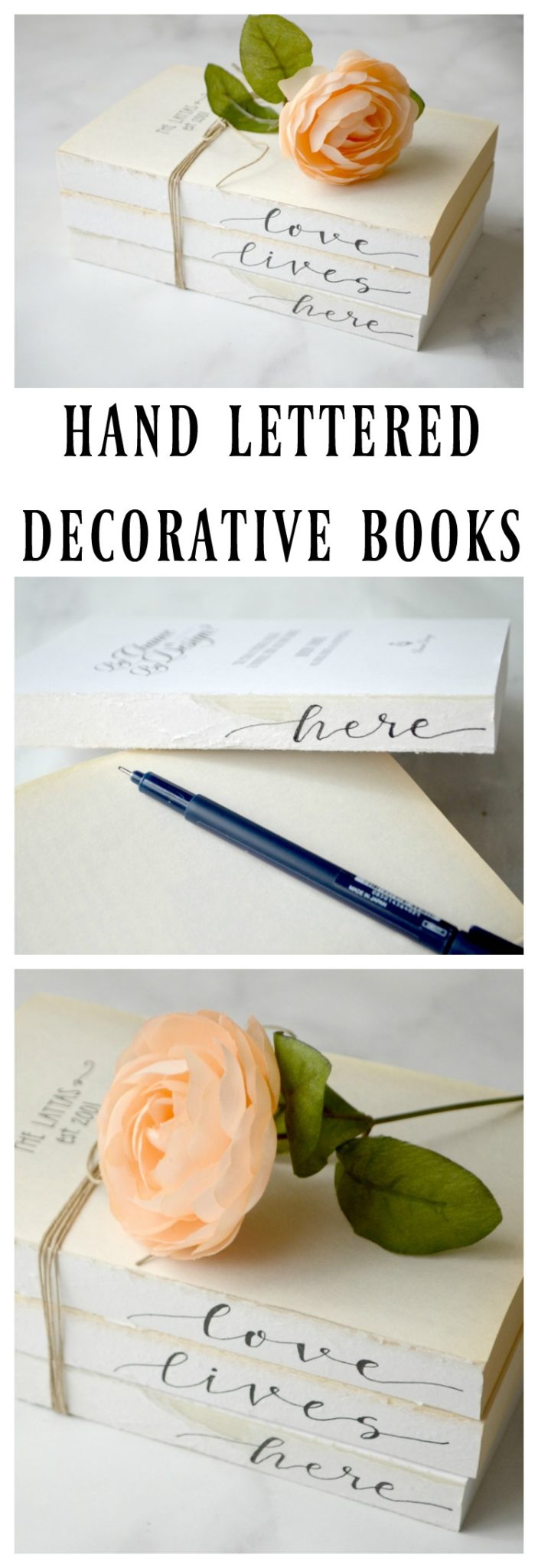 Hand Lettered Decorative Books