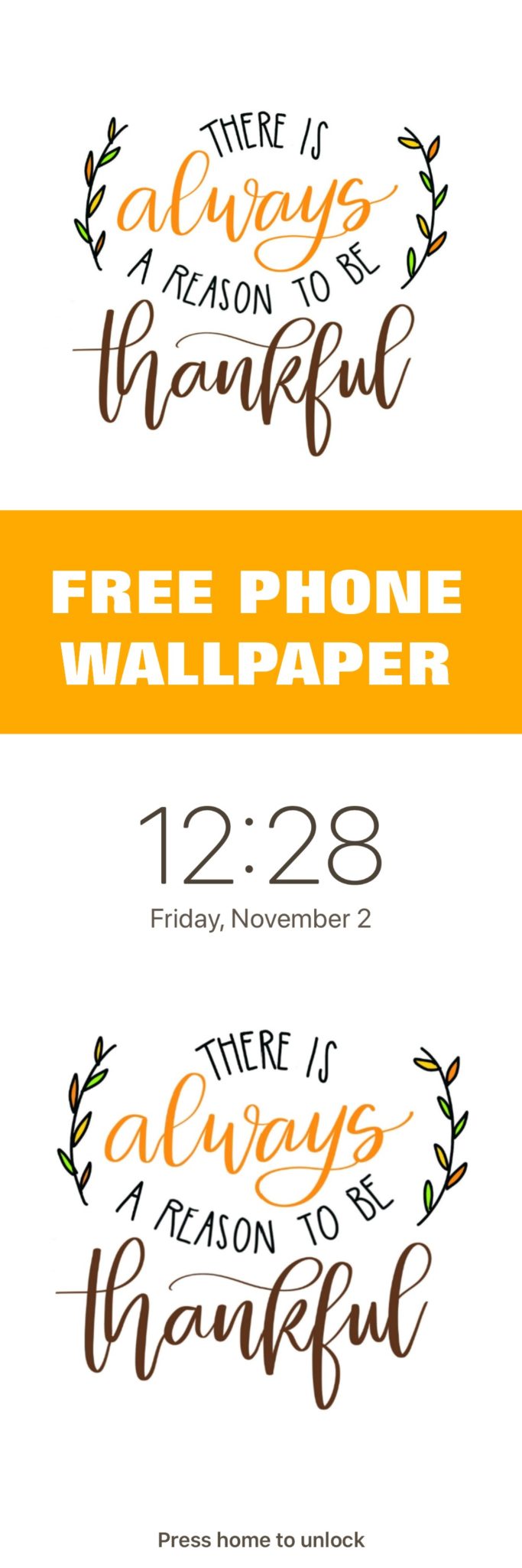 Free Thankful Wallpaper for Phone
