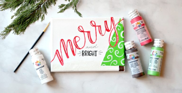 Easiest Ever Hand Lettered Holiday Art