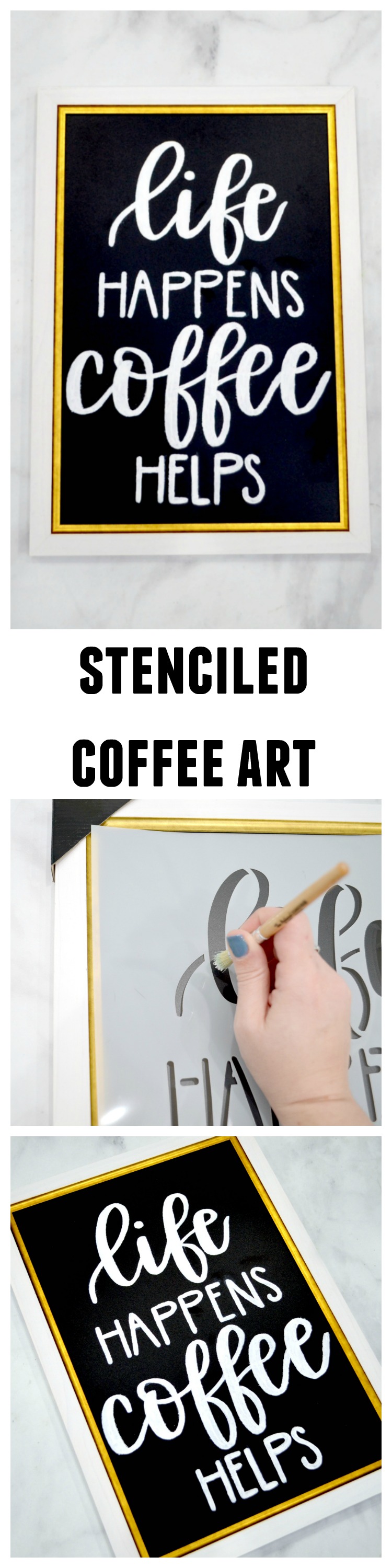 Stenciled Coffee Wall Art
