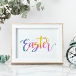 Free Hand Lettered Easter Printables