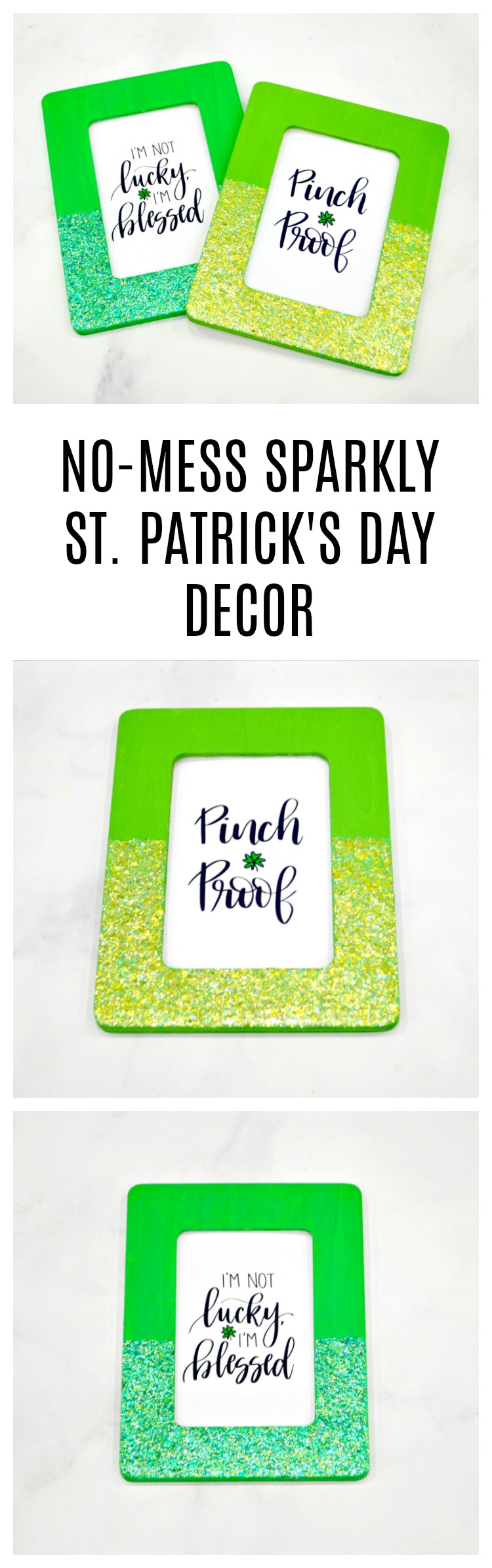 No-Mess Sparkly St. Patrick's Day Decor