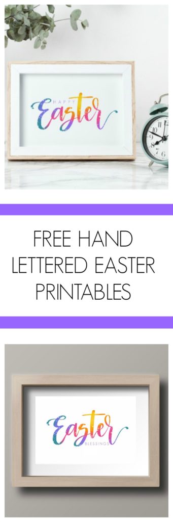 Free Hand Lettered Easter Printables - Amy Latta Creations