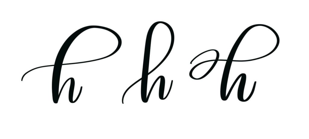 Sample Lettering H Free Hand Lettering Practice Sheets: H - Amy Latta Creations