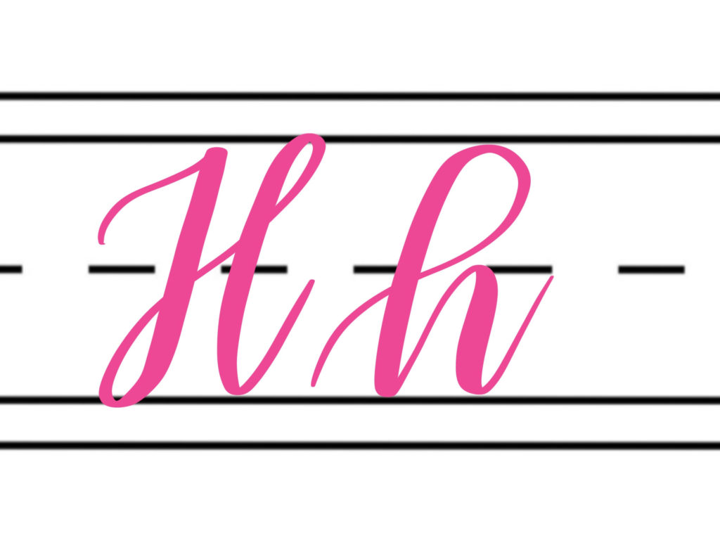 Sample Lettering H Free Hand Lettering Practice Sheets: H - Amy Latta Creations