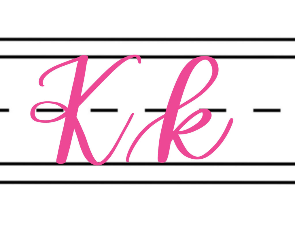 K Lettering Examples Free Hand Lettering Practice Sheets: K - Amy Latta Creations