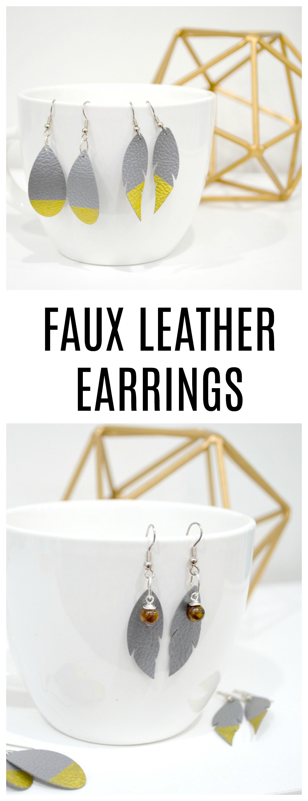 Faux Leather Earrings