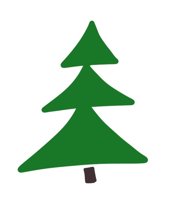 Free Vectors | Christmas tree (line drawing)-nextbuild.com.vn