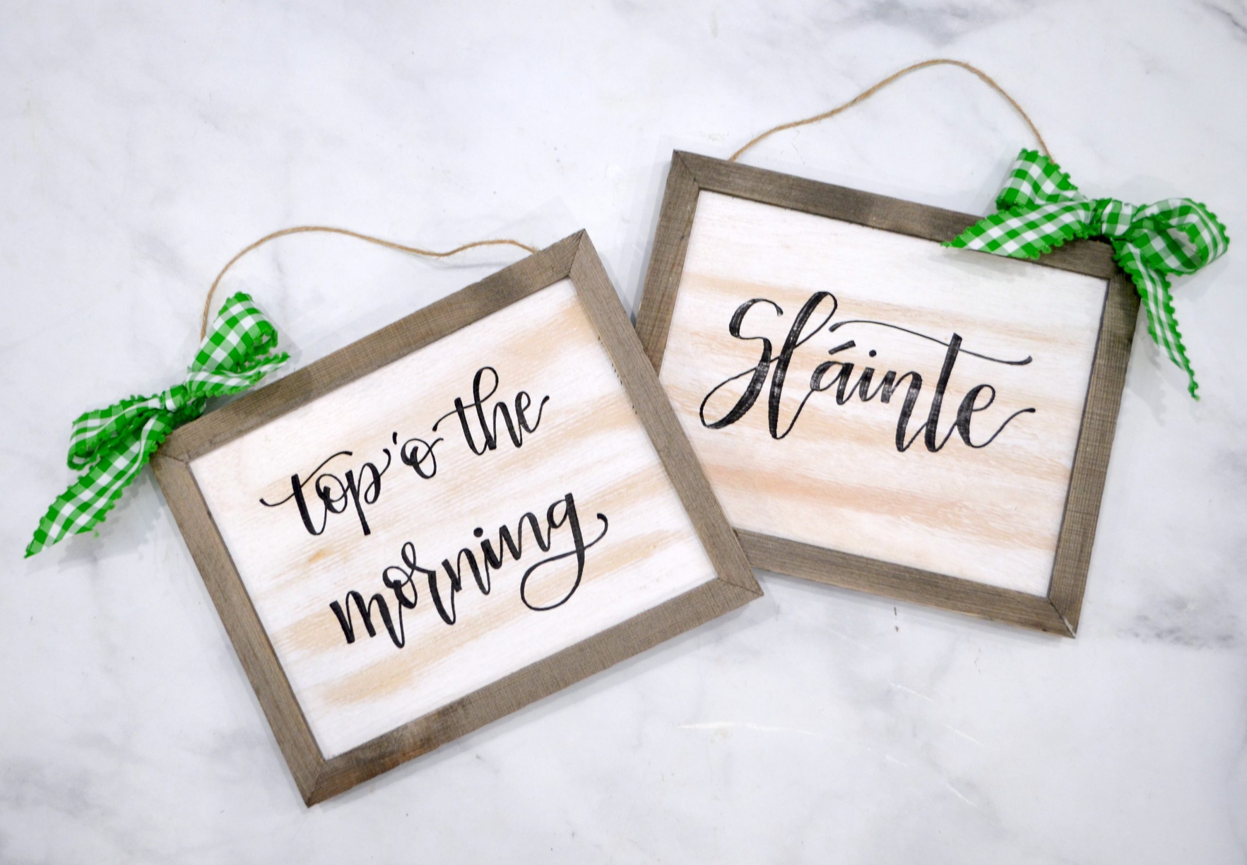 Hand Lettered St. Patrick's Day Signs