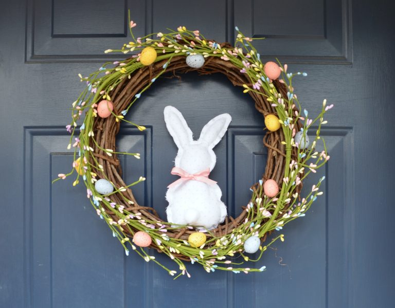 Farmhouse Bunny Spring Wreath