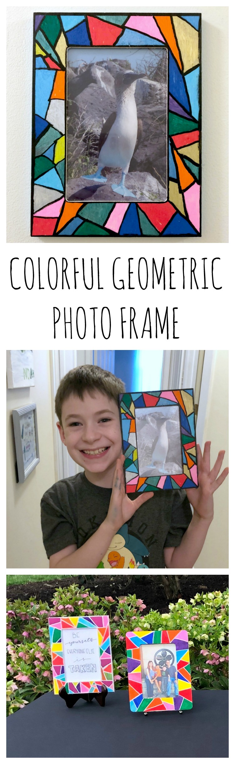 Colorful Geometric Photo Frame