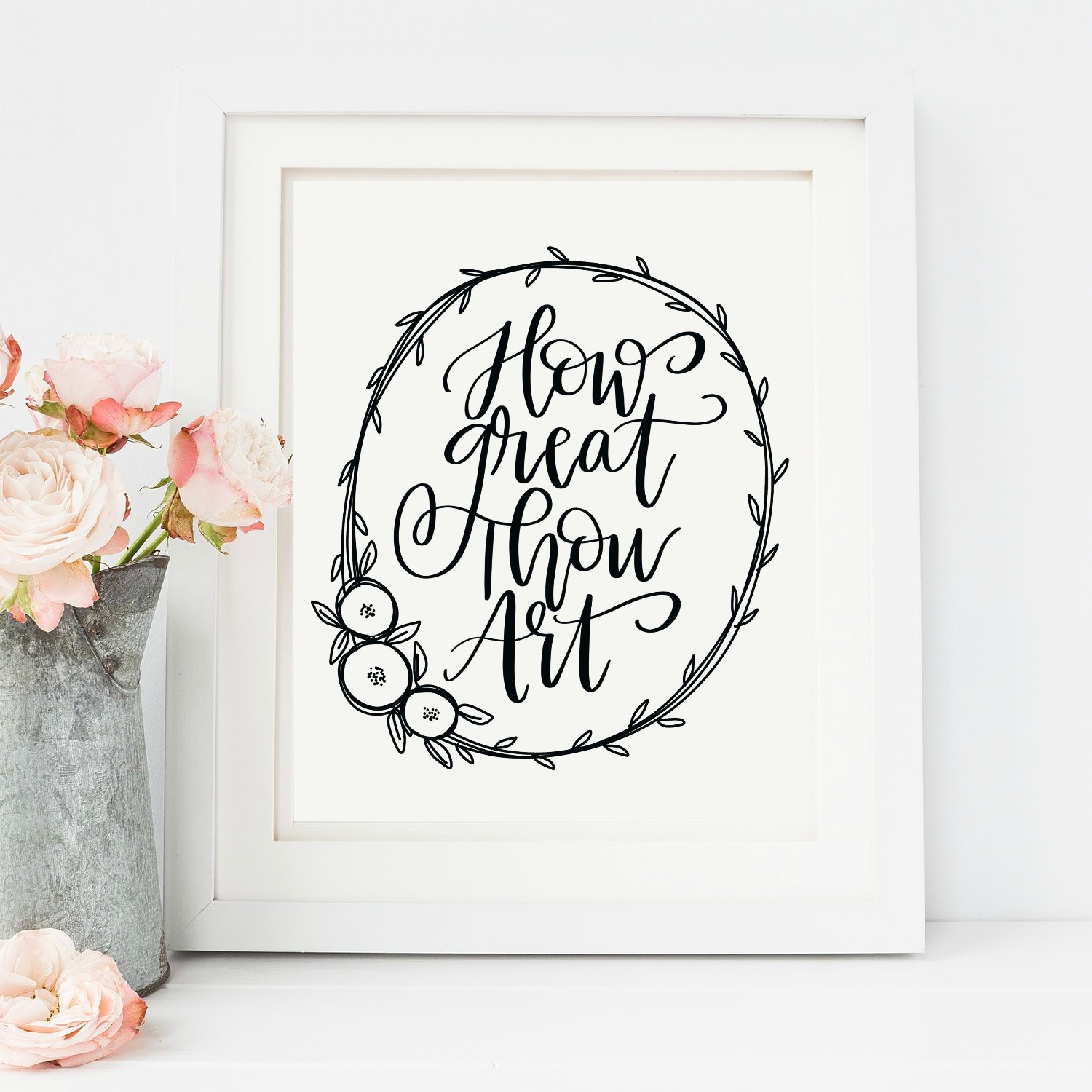 Hand Lettered How Great Thou Art