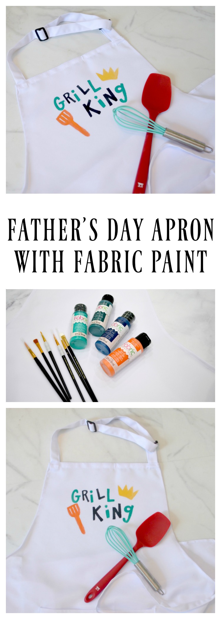 Father's Day Apron with Fabric Creations