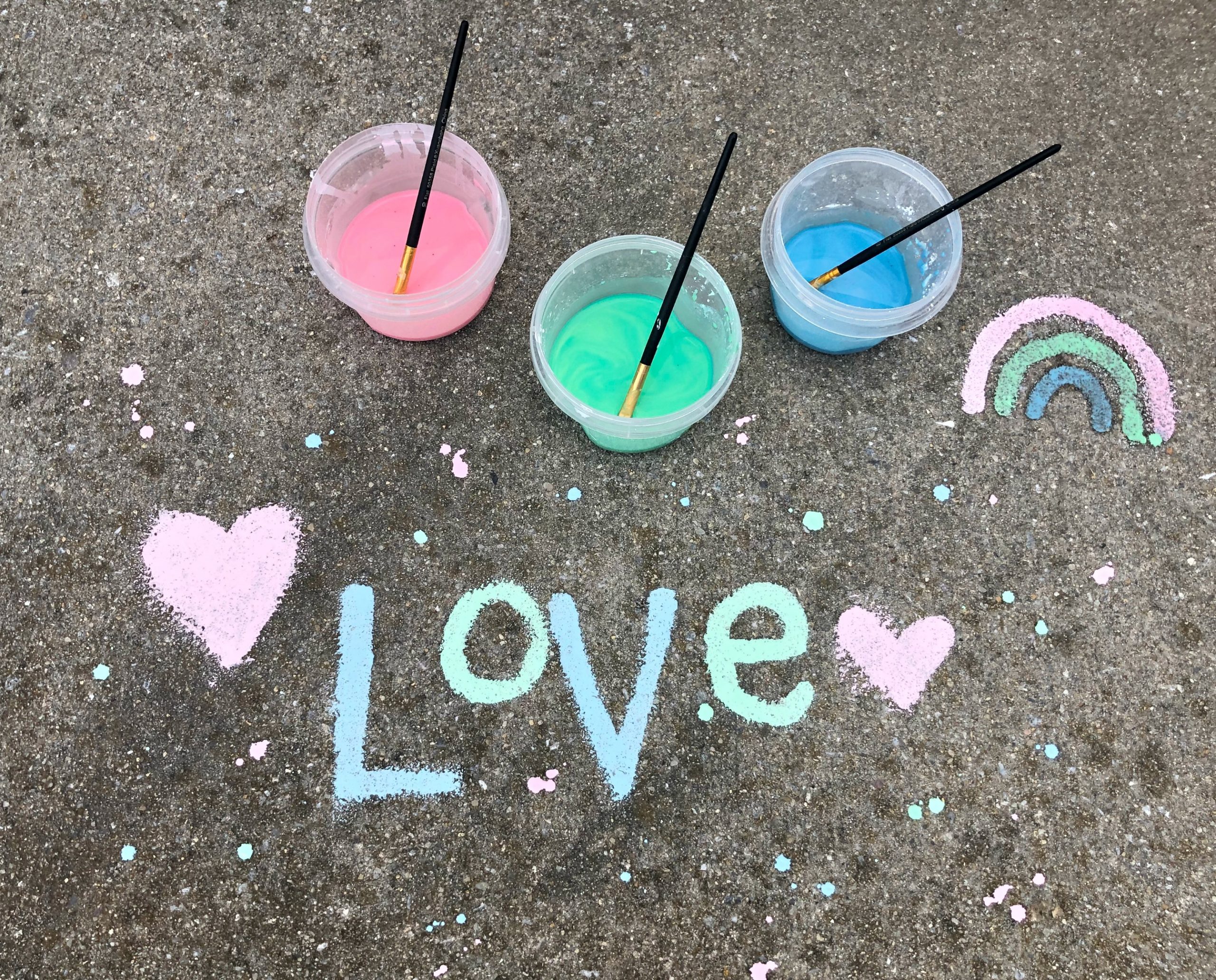 DIY Sidewalk Chalk Paint