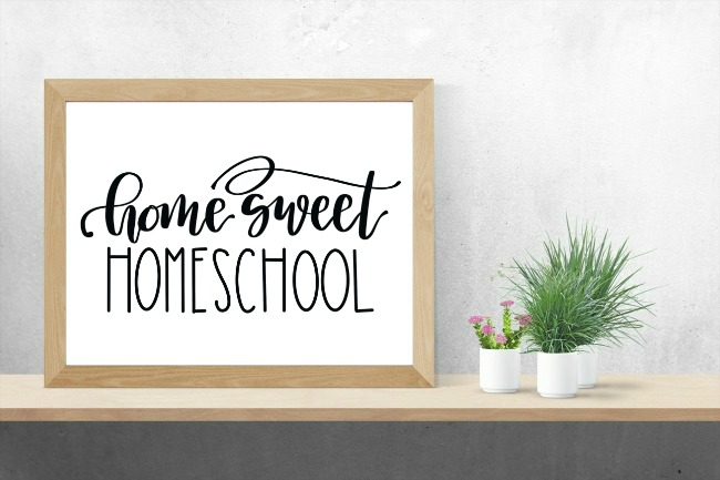 Home Sweet Homeschool Sign