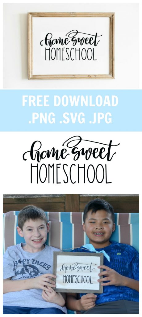 Home Sweet Homeschool: Free PNG, SVG, &amp; JPG Download - Amy Latta Creations