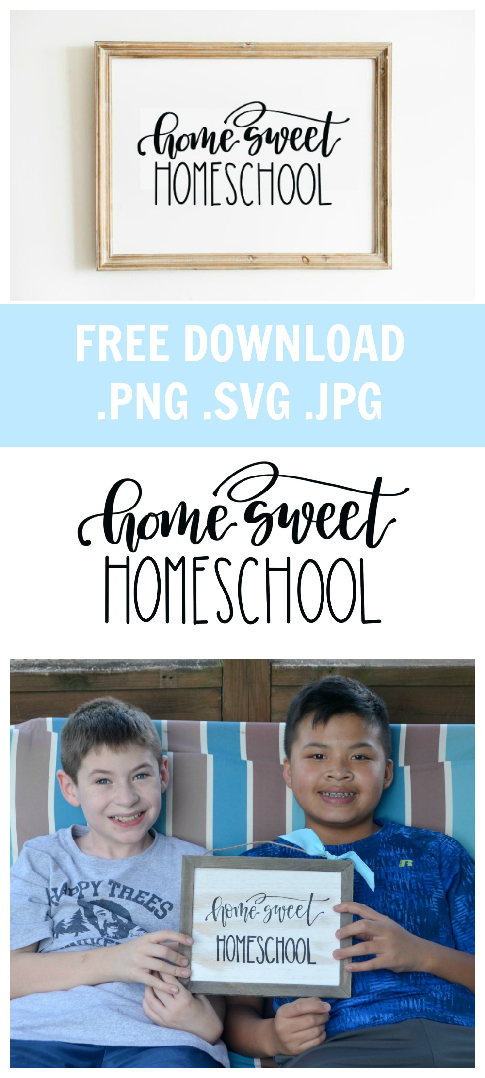 Home Sweet Homeschool: Free Download PNG, SVG, JPG