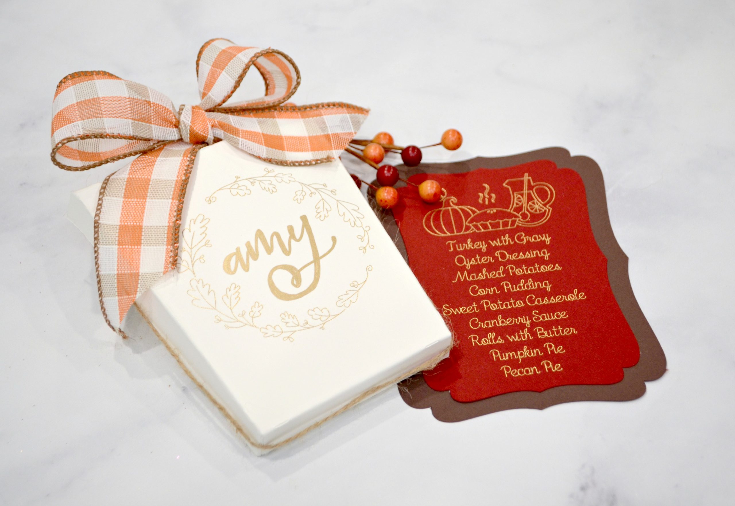 Thanksgiving Projects with the Cricut Foil Transfer System - Amy Latta  Creations