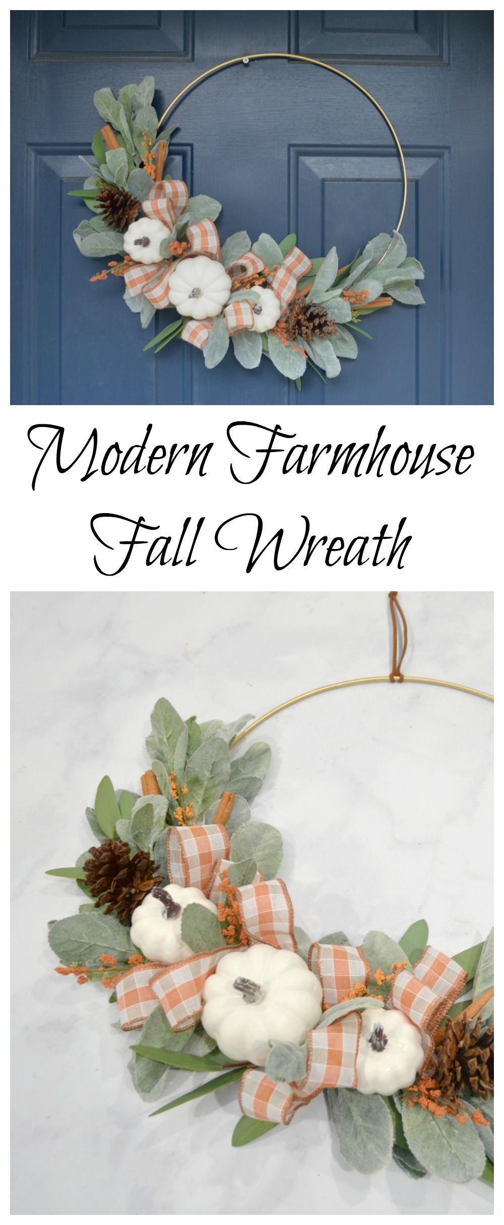 Modern Farmhouse Fall Wreath