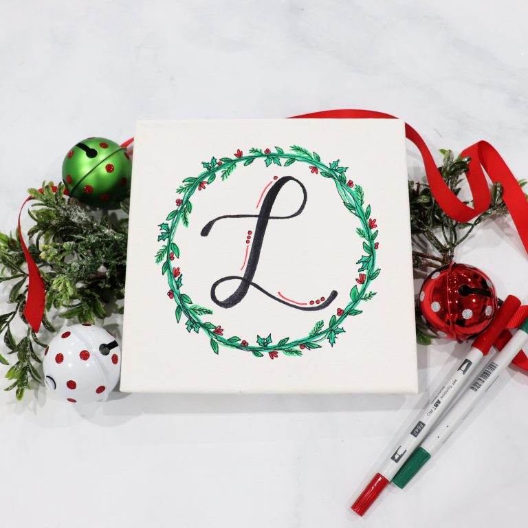 Holiday Canvas Class with Tombow & Michaels