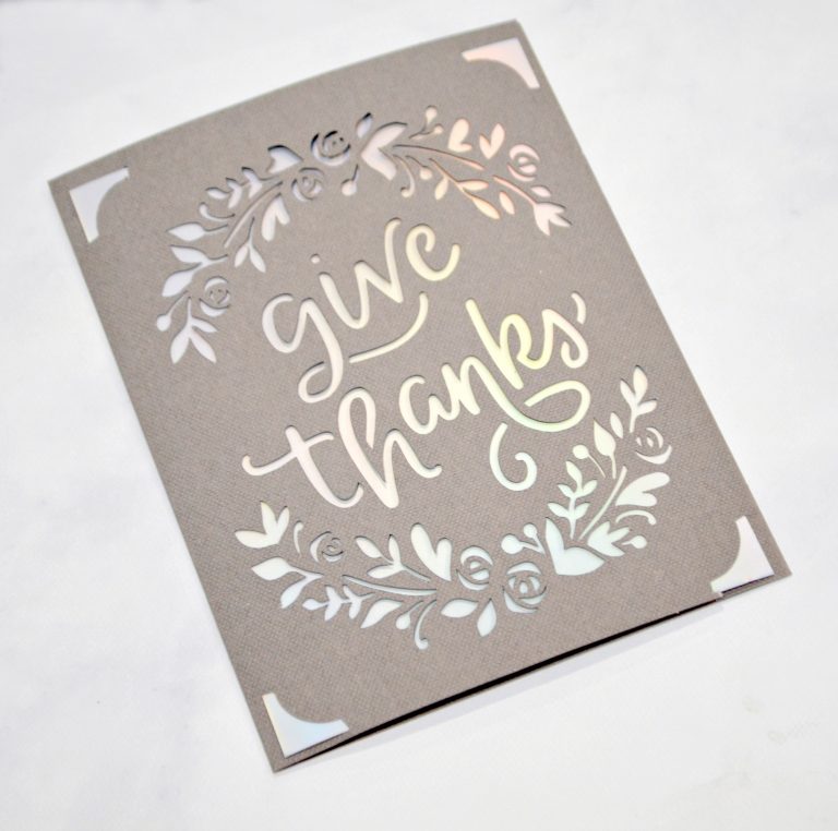 Give Thanks Insert Card