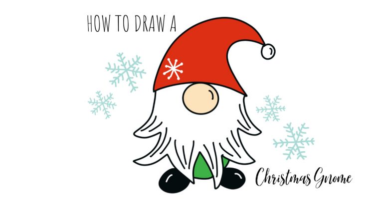How to Draw a Christmas Gnome