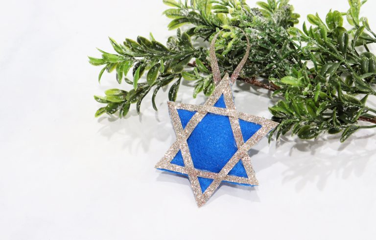 Countdown to Christmas Ornament: Love, Lights, Hanukkah!