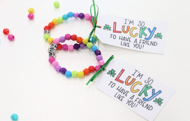 Rainbow Friendship Bracelets + a Free Printable