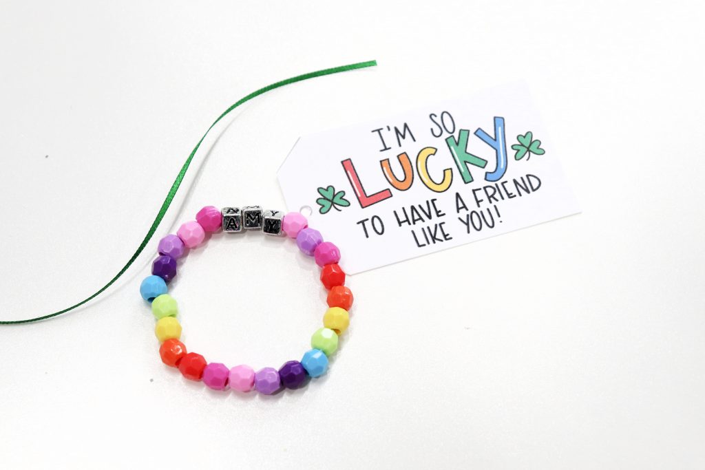 Rainbow Friendship Bracelets + a Free Printable - Amy Latta Creations