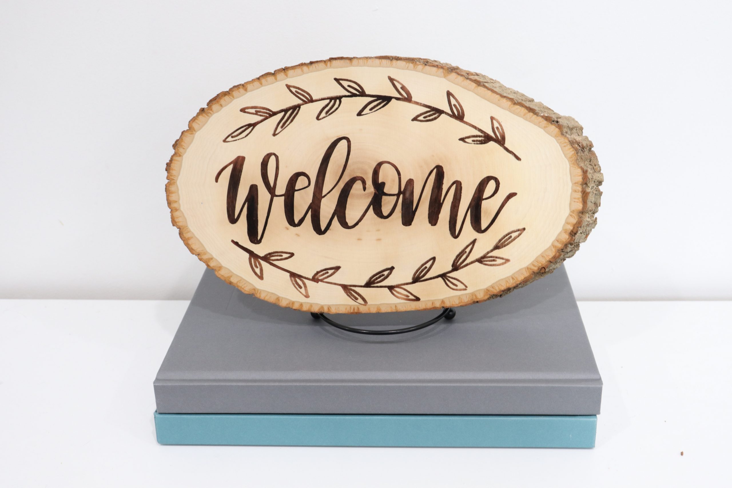 Wood Burned Welcome Sign with Scorch Marker - Amy Latta Creations
