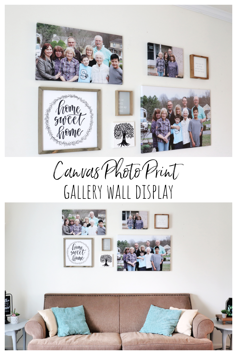 Canvas Photo Print Gallery Wall Display